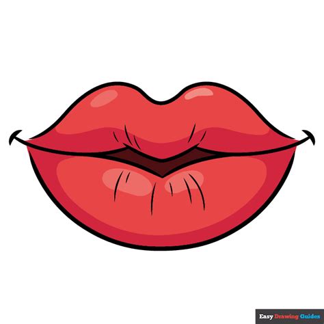 drawings of cartoon lips